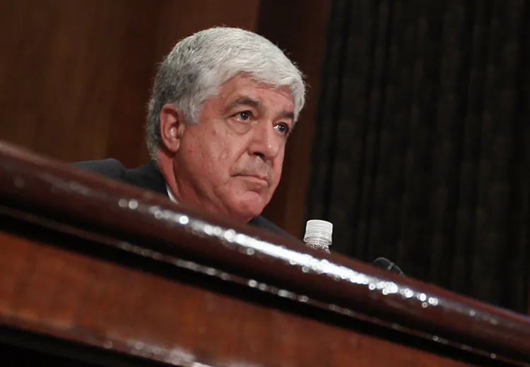 Robert Benmosche, president and CEO of American International Group (AIG), participates in a Congressional Oversight Panel hearing on Capitol Hill, on May 26, 2010. (Mark Wilson/Getty Images)