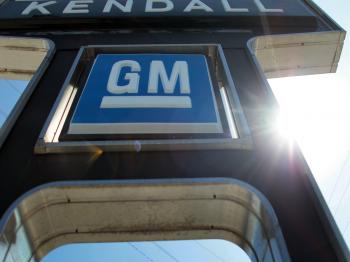IN THE BLACK: New General Motors vehicles are displayed at a General Motors dealership Feb. 24 in Dearborn, Mich., the day GM reported a net income of $4.7 billion for 2010, its first yearly profit since 2004. (Bill Pugliano/Getty Images)