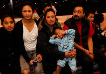 A young homeless family wait for dinner, at the Addington Welfare Centre, on Sept. 7, 2010 in Christchurch, New Zealand. (Martin Hunter/Getty Images) A young homeless family wait for dinner, at the Addington Welfare Centre, on Sept. 7, 2010 in Christchurch, New Zealand. (Martin Hunter/Getty Images)