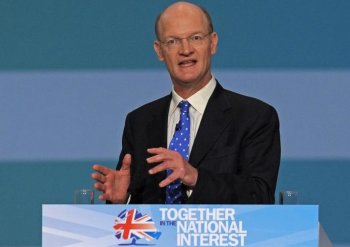 British Minister for Universities and Science, David Willetts, addresses delegates on the second day of the Conservative party conference at the International Convention Centre in Birmingham, on October 4, 2010.  (Andrew Yates/AFP/Getty Images)
