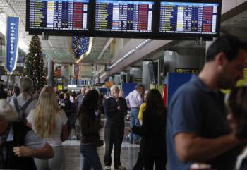 At Tenerife South-Reina Sofia airport on Dec. 4, 2010 in Granadilla de Abona, on Tenerife Island. (Desiree Martin/AFP/Getty Images)