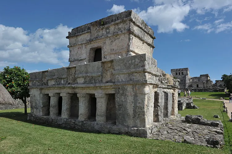Hundreds of people gathered at the Kukulkan Pyramid, in Chichen Itza, Yucatan, southeastern Mexico, during the spring equinox celebration 2005. The steps of the pyramid throw the shadow of a snake onto the side wall of the staircases. (LUIS BARRERA/AFP/Getty Images)