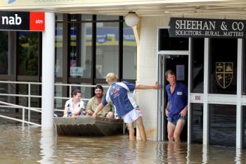 Chinchilla, Queensland on Dec. 28, after entire towns were inundated by the worst deluges in decades. (Jeff Camden/AFP/Getty Images)