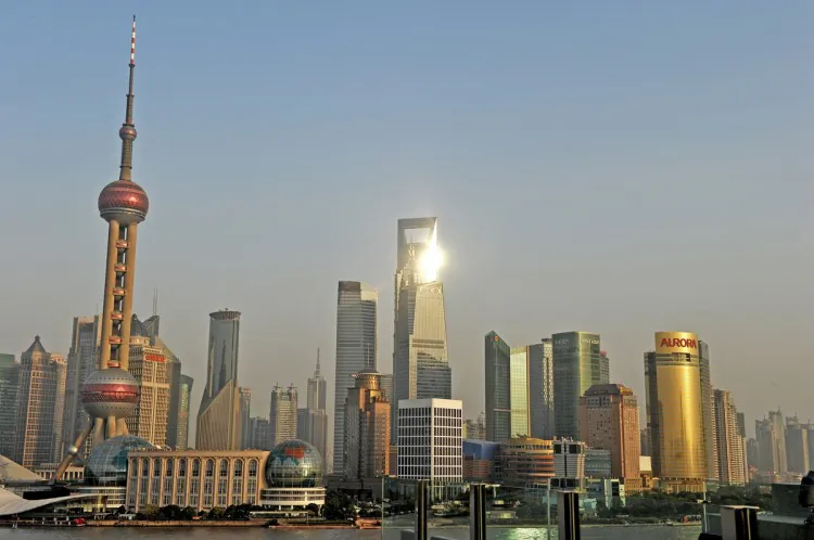 Skyscrapers in the financial district of Shanghai on Dec. 9, 2010. Hong Kong professor Larry Lang said in an Oct. 22, 2011 closed-door speech that all levels of government in Shanghai have gone bankrupt. (Philippe Lopez/AFP/Getty Images)