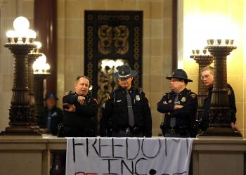 Wisconsin Governor Issues Unions Layoff Warnings