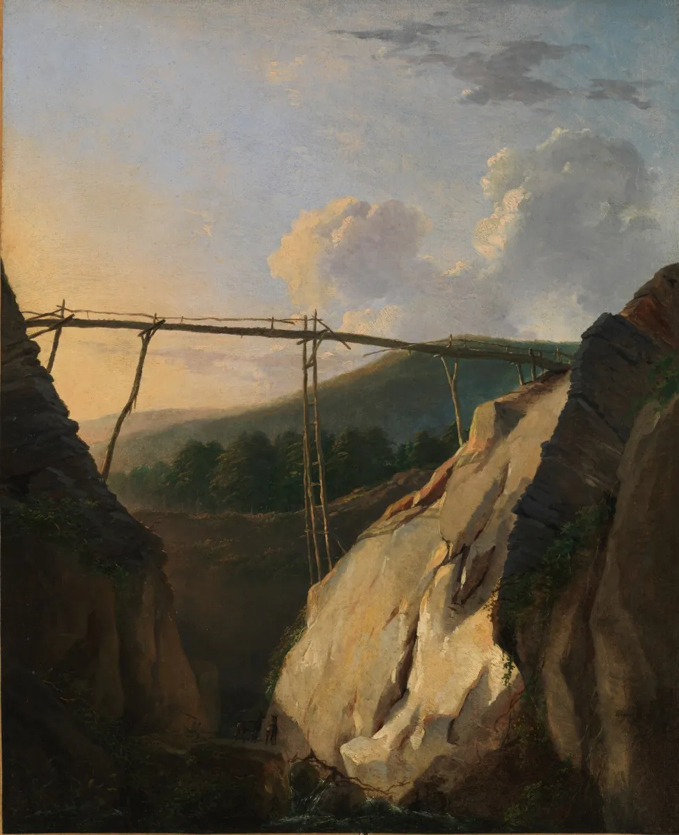 “Cloud Study (Early Evening)” by Simon Denis (Flemish, 1755–1813). Oil on paper, 8 7/8 by 10 1/8 inches. (Metropolitan Museum of Art)