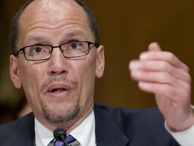 Thomas Perez, Assistant Attorney General of the Civil Rights Division, speaks during a hearing on Capitol Hill in Washington, D.C., March 29, 2011. (Saul Loeb/AFP/Getty Images)