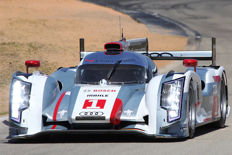 Marcel Fässler put the #1 Audi R18 e-tron quattro on the pole for tomorrow’s Twelve Hours of Sebring with a record-setting lap. (James Fish/The Epoch Times)