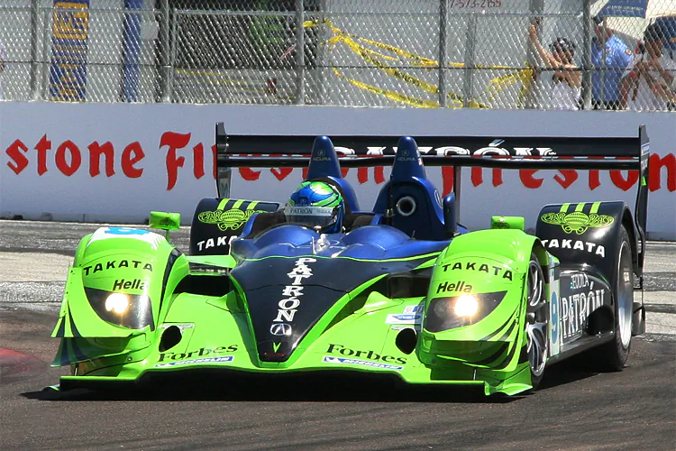 Sharp at the wheel of the P1 Highcroft Acura at St Pete in 2009. (Jeff Chen/The Epoch Times)