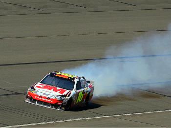 Greg Biffle in the #16 3M Ford was the first Roush Fenway casualty. (Jeff Gross/Getty Images) Greg Biffle in the #16 3M Ford was the first Roush Fenway casualty. (Jeff Gross/Getty Images)