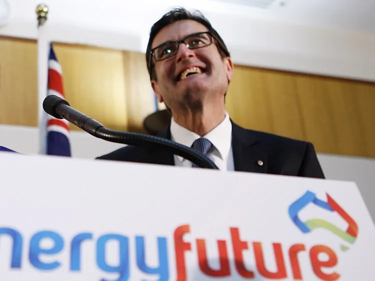 Former Minister for Climate Change and Energy Efficiency Greg Combet during last year's announcement of the Carbon Tax, on July 10, 2011, in Canberra. (Stefan Postles/Getty Images)