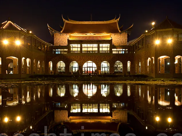 Chiayi Performing Arts Center in Chiayi County (Luo Ruixun/The Epoch Times)