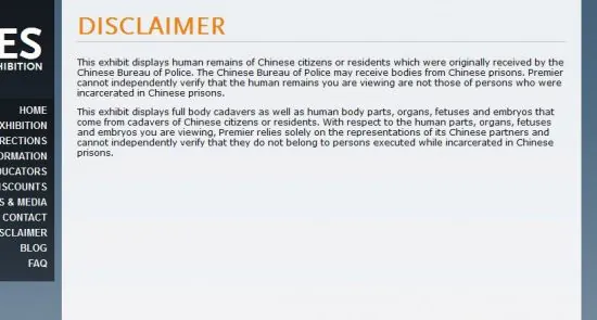 Chinese Internet Abuzz About Origin of Plastinated Bodies