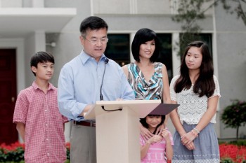 U.S. Ambassador to China Gary Locke meets the media in Beijing. (Lintao Zhang/Getty Images)