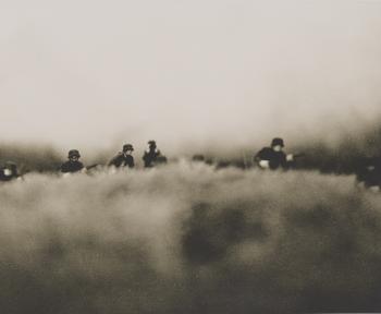 TOY SOLDIERS: At first glance David Levinthal's photo Untitled (1975) appears to be a WWII battle scene but is actually an arrangement of toy figures. (Courtesy of The Metropolitan Museum of Art) TOY SOLDIERS: At first glance David Levinthal's photo Untitled (1975) appears to be a WWII battle scene but is actually an arrangement of toy figures. (Courtesy of The Metropolitan Museum of Art)