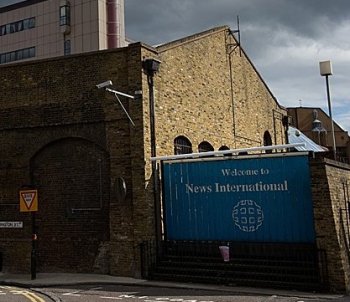 News International's site in Wapping is pictured in east London, on September 5. Rupert Murdoch, chairman and CEO of New York-based News Corp., finds himself at the center of his own ever-widening scandal; one that threatens his hold on the $40 billion global media empire he started. (LEON NEAL/AFP/Getty Images)