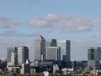 A view of the City. Britain's banks will have to make costly structural reforms after the Independent Commission on Banking (ICB) said banks should 'ring-fence' retail operations and increase capital reserves. Chancellor George Osborne told Parliament the changes should be implemented by 2019. (Oli Scarff/Getty Images)