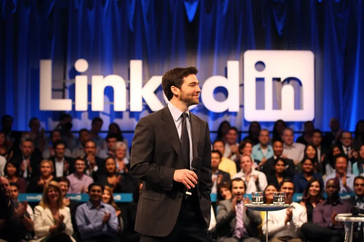 Linkedin CEO Jeff Weiner speaks to the audience prior to a town hall meeting with U.S. President Barack Obama at the Computer History Museum on Sept. 26, 2011 in Mountain View, Calif. (Stephen Lam/Getty Images)