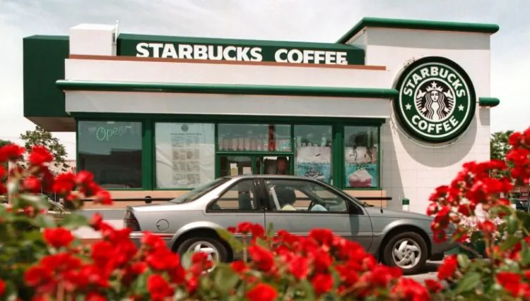 Starbucks have invested heavily in drive throughs. (Tim Boyle/Newsmakers)
