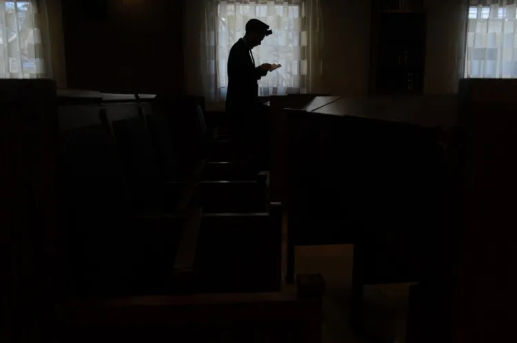 An Ultra Orthodox Jew prays in Moscow’s Jewish Community Center, on January 27, 2012, during a ceremony marking International Holocaust Remembrance Day. (Kirill Kurdyavtsev /AFP/Getty Images)