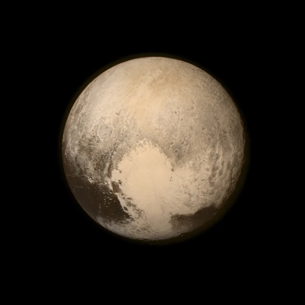 The image of Pluto taken by NASA's New Horizons spacecraft on July 13, 2015.  (NASA/APL/SwRI via Getty Images)