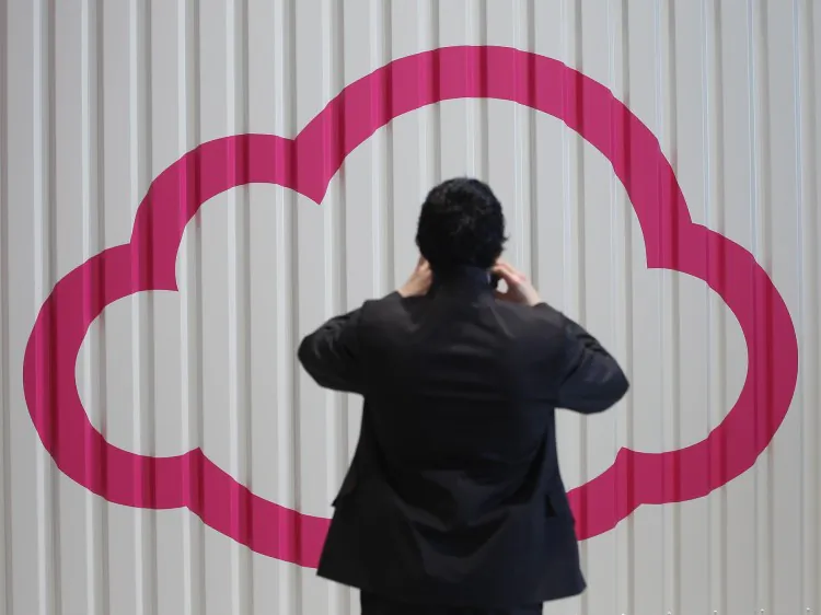 At the Deutsche Telekom stand the day before the CeBIT 2012 technology trade fair officially opened to the public on March 5, 2012, in Germany. Advances in cloud computing were a major feature this year. (Sean Gallup/Getty Images)