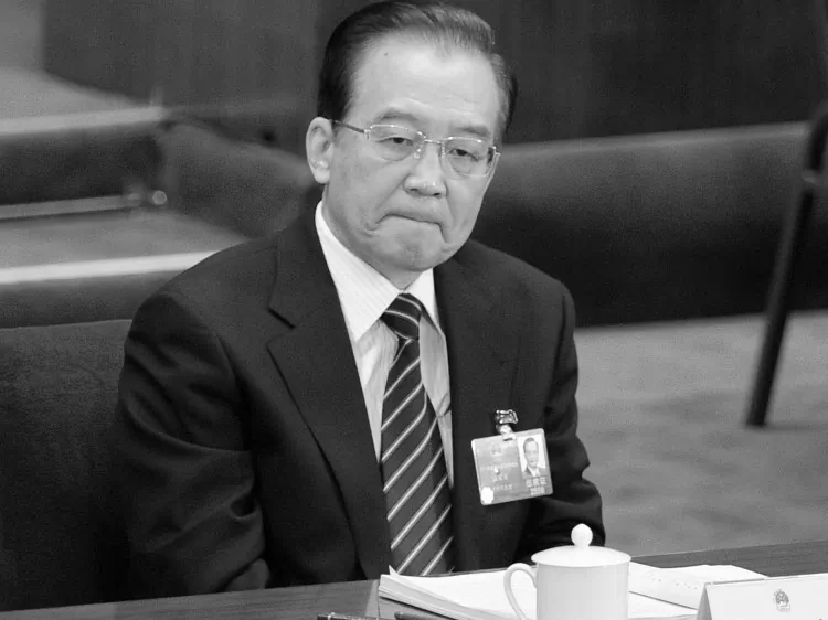 Chinese Premier Wen Jiabao at the National People's Congress's (NPC) annual session at the Great Hall of the People in Beijing on March 8, 2012. On Oct. 25, The New York Times published a 4,700-word report that describes the incredible wealth amassed by members of Premier Wen Jiabao’s family. (Liu Jin/AFP/Getty Images)