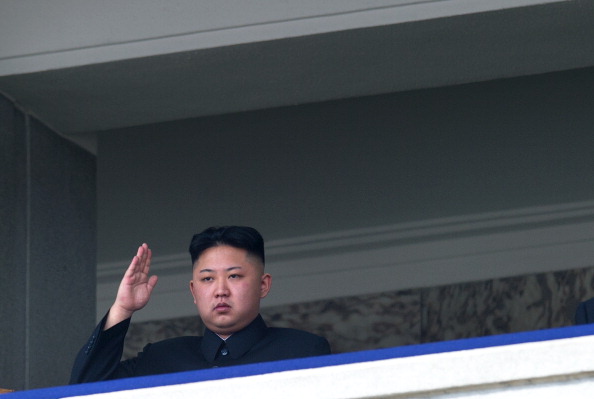 North Korean leader Kim Jong-Un salutes as he watches a military parade in Pyongyang, April 15, 2012. The Chinese regime's response to North Korea's recent nuclear test has frustrated many Chinese. (Ed Jones/AFP/Getty Images)