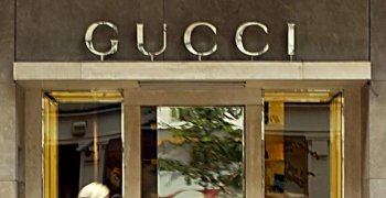 A Gucci store in London, England. Giorgio Gucci, third generation of the Gucci dynasty, visited Washington for the first time to participate in the forum of Intellectual Property Rights in the Fashion Industry and Its Effects on Our Nation's Economy. (Scott Barbour/Getty Images)