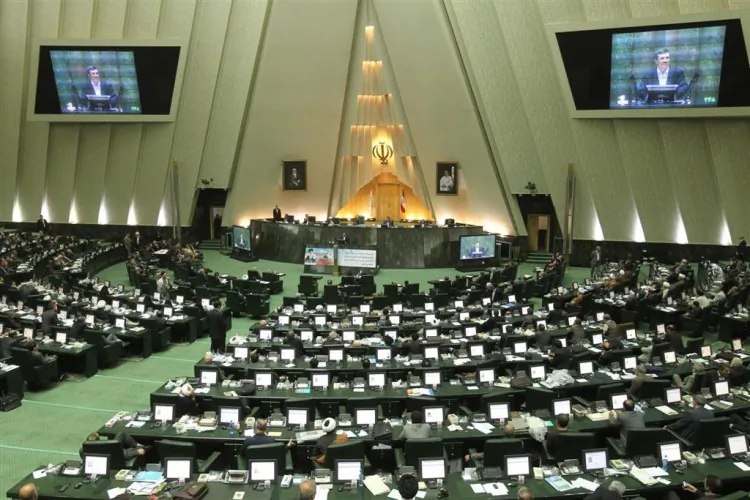 The Iranian parliament is seen in session in the capital Tehran on March 14, 2012. Cartoonist Mahmud Shokraieh was sentenced to 25 lashes after one of the members of parliament sued him over a cartoon. (Atta Kenare/AFP/GettyImages)