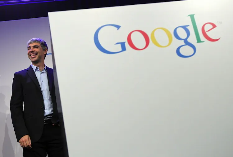 Google co-founder and CEO Larry Page speaks during a news conference at the Google offices on May 21, 2012 in New York City. (Justin Sullivan/Getty Images)