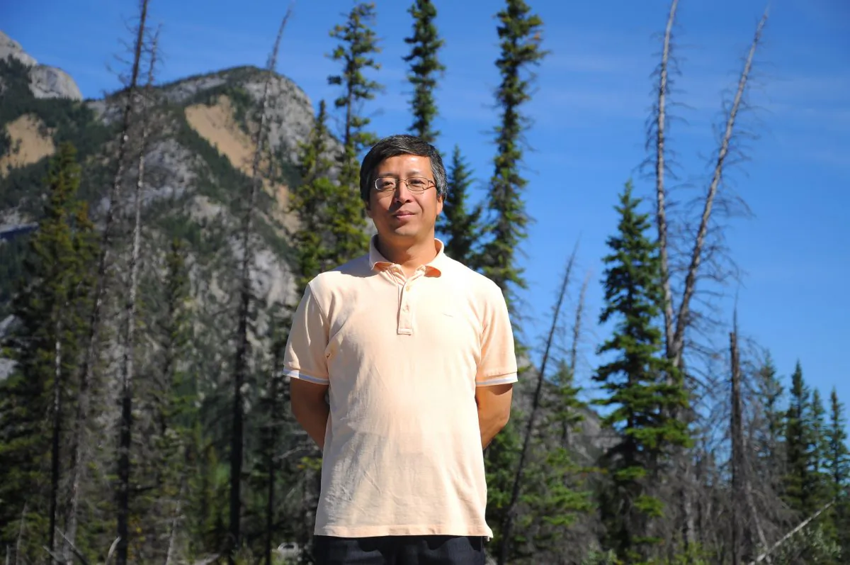 Winston Liu in Banff National Park, Canada, in 2011. Liu, a graduate of China’s prestigious Tsinghua University, is a party to a lawsuit against the former leader of the Chinese Communist Party, filed as the 16th anniversary of the campaign approaches. (Courtesy of Winston Liu)