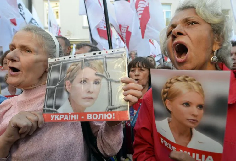 The daughter of Yulia Tymoshenko, Evgenia Tymoshenko, on August 28, 2012, in Strasbourg, eastern France. (Frederick Florin/AFP/GettyImages)