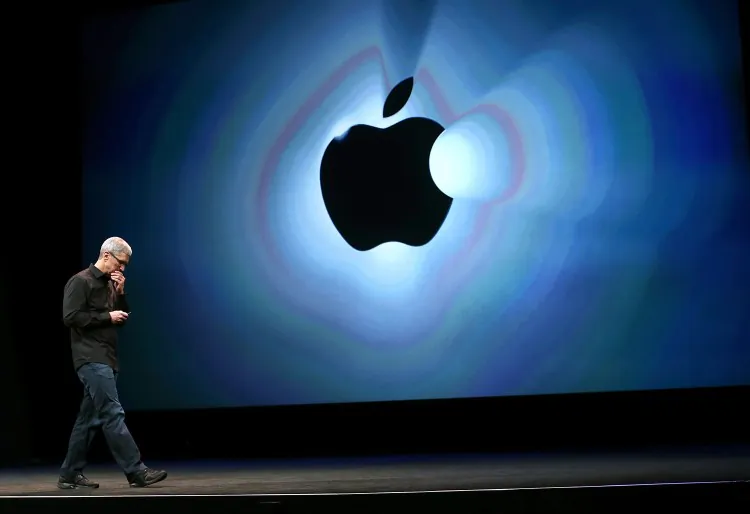 Apple CEO Tim Cook speaks during an Apple special event at the Yerba Buena Center for the Arts on September 12, 2012 in San Francisco, California. (Justin Sullivan/Getty Images)
