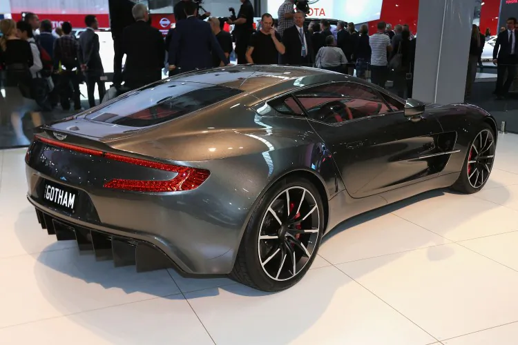 The Aston Martin One77 is displayed during a media event at the Australian International Motor Show in Sydney, Australia, on Oct. 18. The iconic British car maker has recently sold a 37.5 percent stake to Italian private equity fund Investindustrial. (Cameron Spencer/Getty Images)