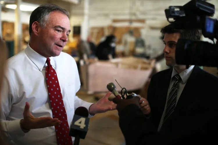 U.S. Senate candidate and former Virginia Gov. Tim Kaine speaks to members of the media during a campaign stop at Alexandria Seaport Foundation Nov. 1, 2012, in Alexandria, Va. Many of the congressional races will stay close until the very end. (Alex Wong/Getty Images)