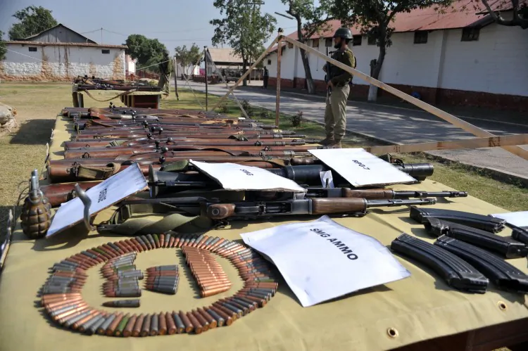 Weapons seized during an operation in Pakistan on November 8, 2012. The UN has agreed to finalize the Arms Trade Treaty in March 2013. HASHAM AHMED/AFP/Getty Images