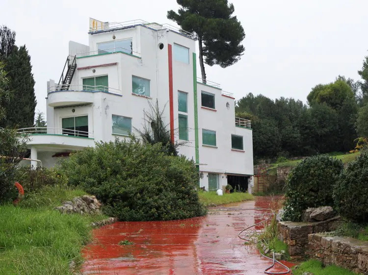 The picture shows the former residence of French singer Charles Trenet who died in 2001 at 87 years old, in Antibes, Southern France, on November 30, 2012. ( Jean Christophe MAGNENET/AFP/Getty Images).