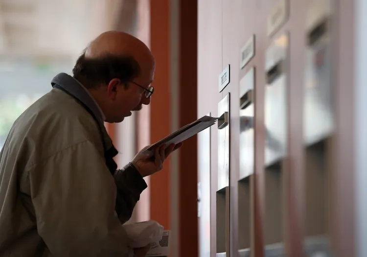 A customer drops letters into a mailbox at the United States Post Office on Dec. 17, 2012, in San Francisco, Calif. 2012 saw another difficult year financially for the United States Postal Service. (Justin Sullivan/Getty Images)