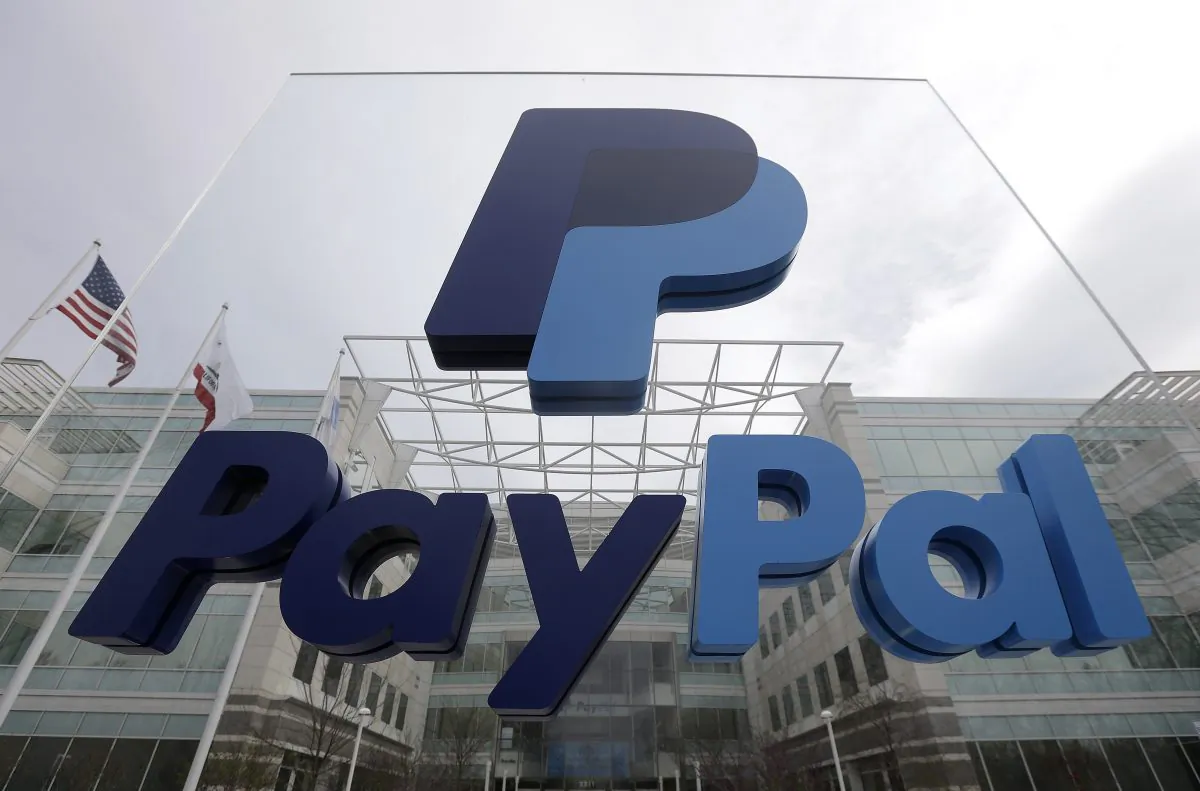 Outside PayPal's headquarters in San Jose, Calif., on March 10, 2015. (Jeff Chiu/AP Photo)
