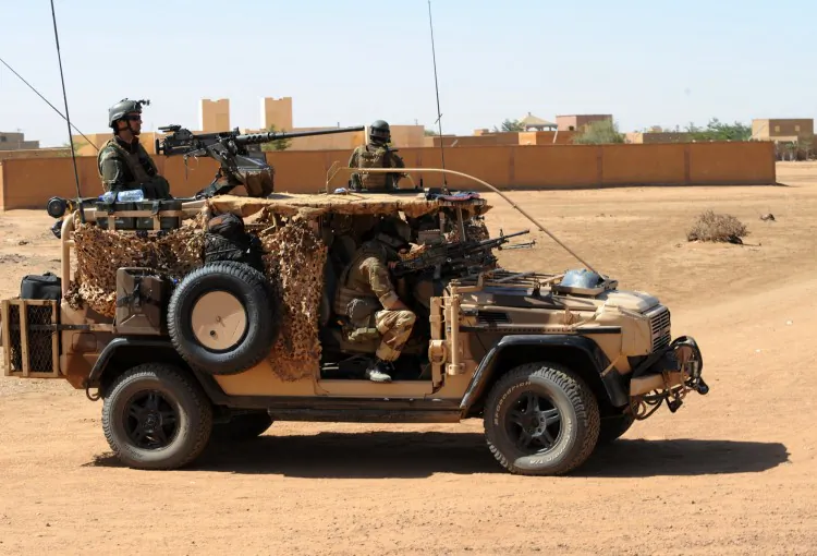 French troops patrol on January 30, 2013 along the Niger river in northern Mali. French and Mali troops retook several cities from Al Qaeda linked rebels in February and reportedly killed Al Qaeda officer Abou Zeid this week. (Sia Kambou/AFP/Getty Images)