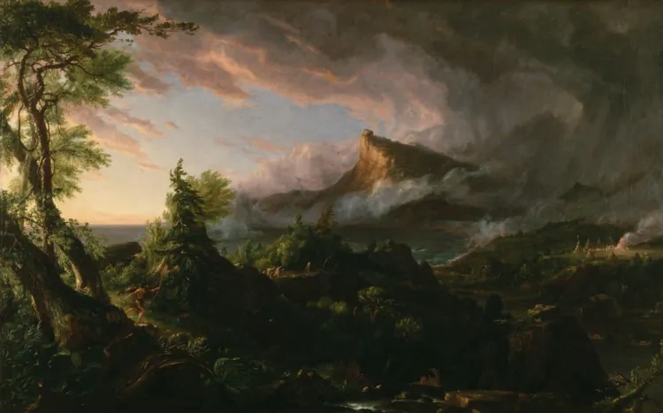 Thomas Cole's "The Course of Empire: The Savage State," 1833-1836. The first part in a five-part series. (New York Historical Society)