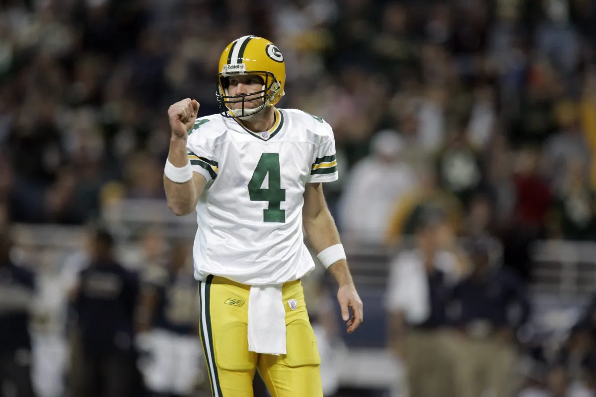 Former Green Bay Packers quarterback Brett Favre won three MVPs and a Super Bowl in his time with the storied franchise. (AP Photo/Jeff Roberson) 