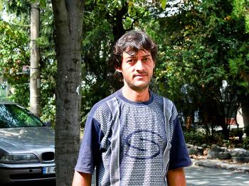 SCARED: Bulgarian Roma Sasho Radoslavov stands under a tree in Sofia, Bulgaria, Sept. 19. Radoslavov says he feels threatened and discriminated against in Sofia, and needs a job to support his family. (Kremena Krumova/The Epoch Times) SCARED: Bulgarian Roma Sasho Radoslavov stands under a tree in Sofia, Bulgaria, Sept. 19. Radoslavov says he feels threatened and discriminated against in Sofia, and needs a job to support his family. (Kremena Krumova/The Epoch Times)