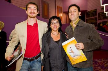 Mr. Klasinski (R), his mother, and his friend Mr. Medina felt the show was divinely inspired. (Mark Zou/The Epoch Times) Mr. Klasinski (R), his mother, and his friend Mr. Medina felt the show was divinely inspired. (Mark Zou/The Epoch Times)