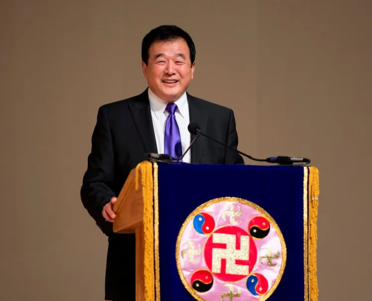 Around 5,000 practitioners of the spiritual practice Falun Gong, also known as Falun Dafa, came from around the world to attend the experience-sharing conference held in Washington, D.C., on July 14. (Dai Bing/The Epoch Times)