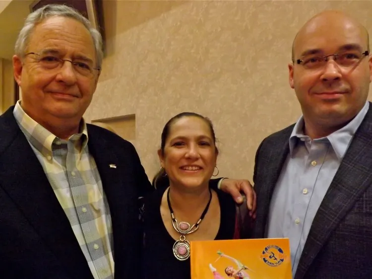 Joseph Zerbey (L) with Mr. and Mrs. Kearns at Shen Yun Performing Arts in Toledo. (Courtesy of SOH radio network)