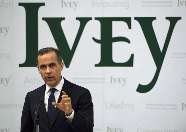 Bank of Canada Governor Mark Carney speaks at the Richard Ivey School of Business in London, Ont., on Feb. 25. It will take more than tough new regulations to restore trust in the banking system in the wake of the financial crisis, Carney said. (THE CANADIAN PRESS/Frank Gunn)