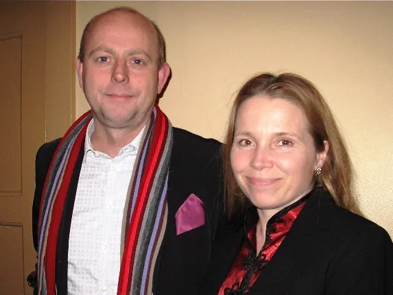 Katarina and Hans Johansson attend Shen Yun Performing Arts in Stockholm. (Mary Sanftmann/The Epoch Times)
