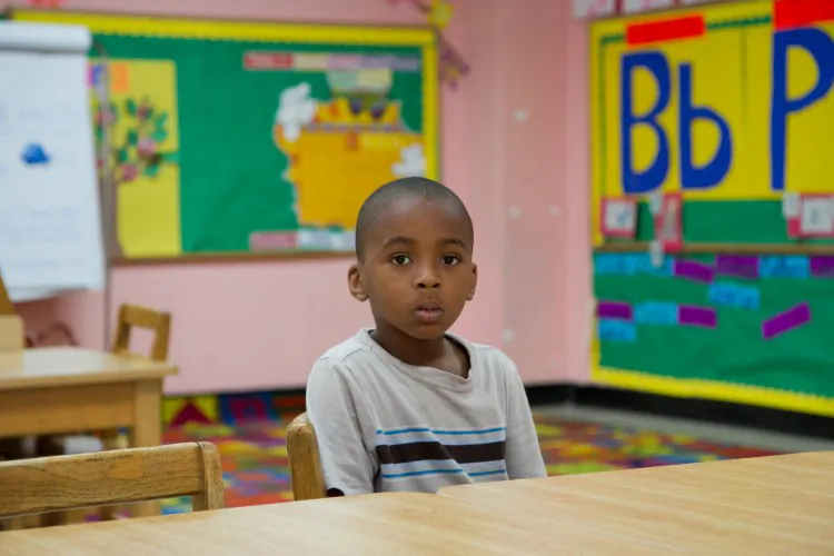 An empty classroom at the Bethel Day Care Center in Brooklyn on May 22. Funding to the center runs out on June 30 and may not be renewed under changes to the Early Learn program in the city’s new budget. (Benjamin Chasteen/The Epoch Times)